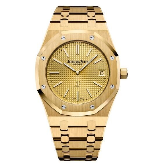 AAA Replica Audemars Piguet Royal Oak Extra-Thin Yellow Gold Watch 15202BA.OO.1240BA.02